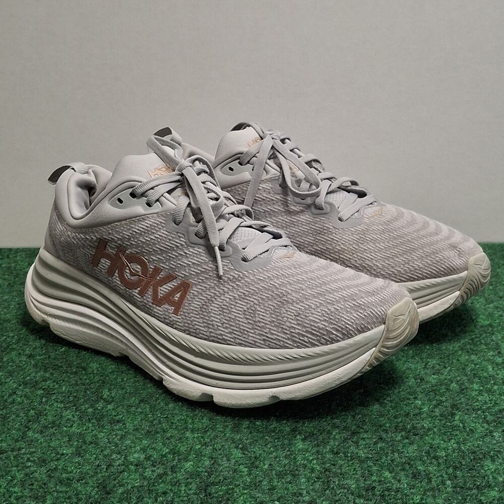 Hoka One Gaviota 5 Wide Women's Size 9.0D Harbor Mist Rose Gold Running Shoes - Picture 2 of 9